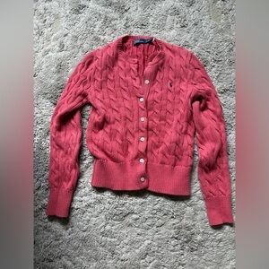 Ralph Lauren women’s pink cardigan size small